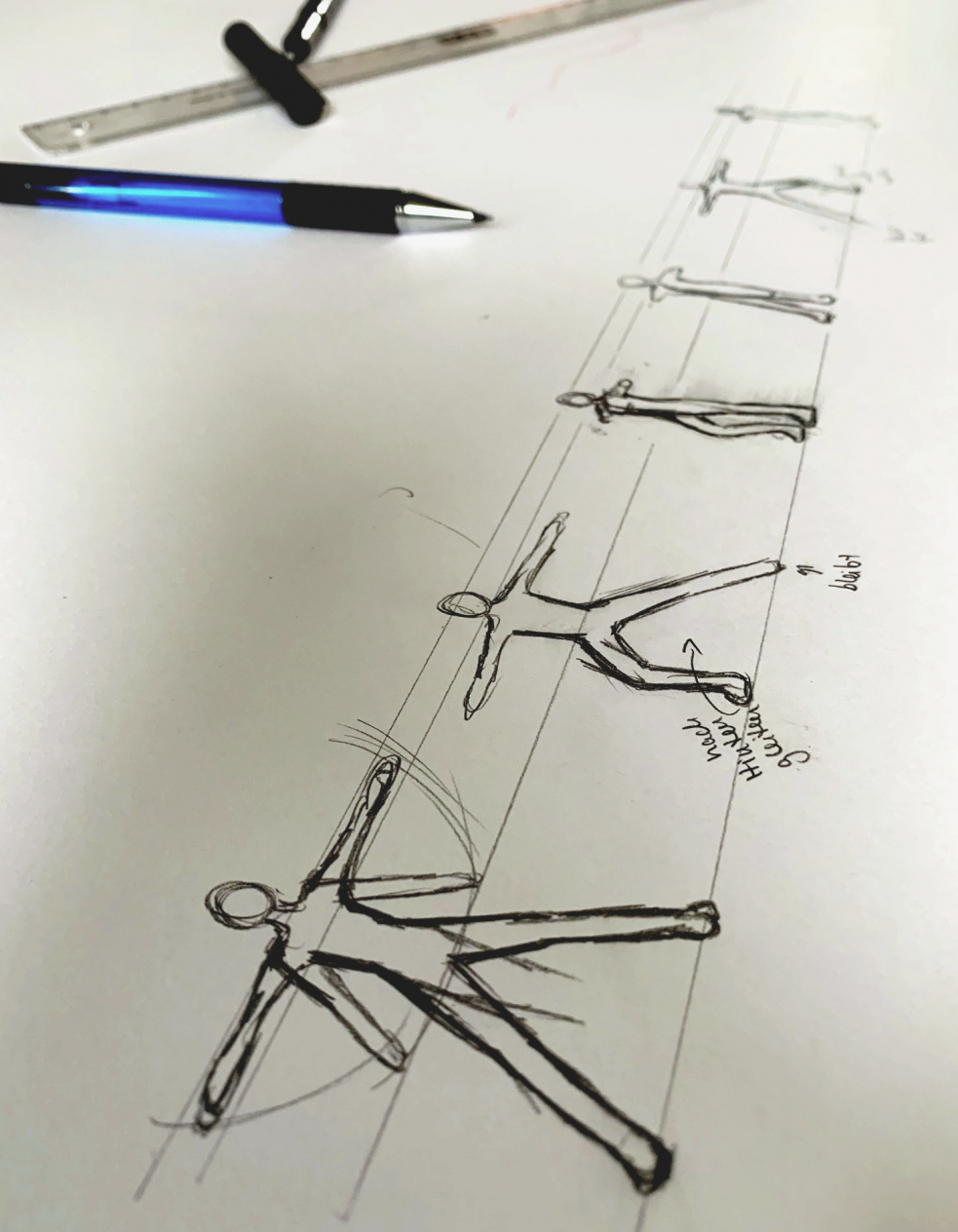 Blogbild, Eislaufskizze